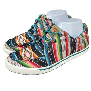Twisted X Hooey Loper Shoes WHYC008 Aztec Southwestern Loafer Sneakers Women 8.5